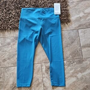 Women's Blue High-Waist Leggings